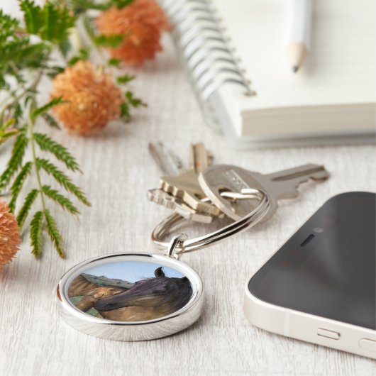 Liebe Thy Neigh-Purr-Schlüsselanhänger Schlüsselanhänger (Seite)