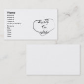 Liebe Thy Querhefter Visitenkarte (Vorne/Hinten)