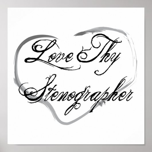 Liebe Thy Stenographer Poster (Vorne)