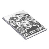 Liebe thy trike - Motorrad Notizblock (Rechte Seite)