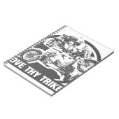Liebe thy trike - Motorrad Notizblock (Linke Seite)