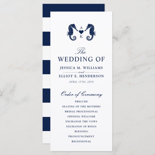 Liebe-Tide-Seepferd Programm (Vorne/Hinten)