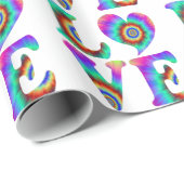 Liebe Tie Dye Geschenkpapier (Rolleneckpunkt)