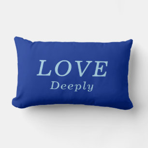 "LIEBE tief" Cobalt & Blue-Förderung Lendenkissen
