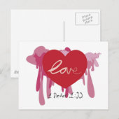 "Liebe tief" Postkarte (Vorne/Hinten)
