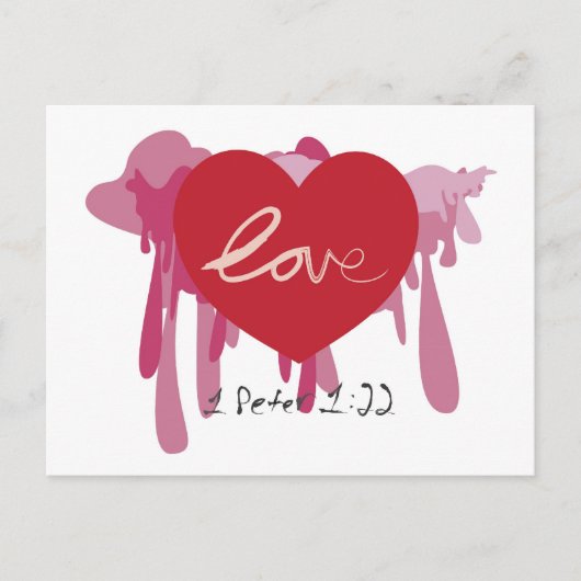 "Liebe tief" Postkarte (Vorderseite)