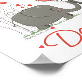 Liebe Tiere essen sie nicht Poster (Ecke)