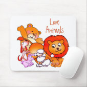 Liebe Tiere Mousepad (Mit Mouse)