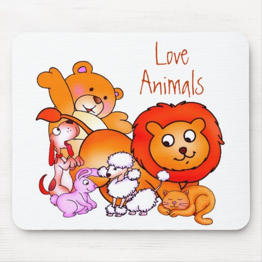 Liebe Tiere Mousepad (Vorne)
