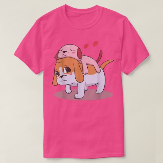 Liebe Tierkörper Niedlich T-Shirt (Design vorne)