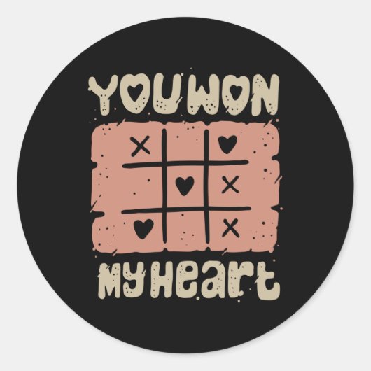 LIEBE TIK TOK RUNDER AUFKLEBER (Vorderseite)