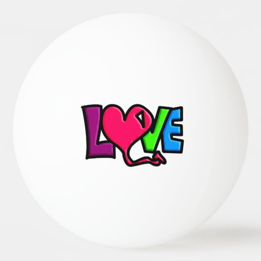 Liebe Tischtennisball (Vorderseite)