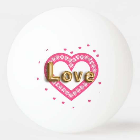 Liebe Tischtennisball (Vorderseite)