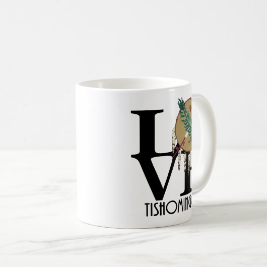 LIEBE Tishomingo 11oz Kaffeetasse (VorderseiteRechts)