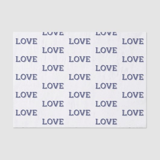 LIEBE Tissue Paper Seidenpapier (Vorderseite)