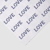 LIEBE Tissue Paper Seidenpapier (Ausschnitt)