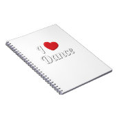 Liebe to Dance I Liebe Tanz Notizblock (Rechte Seite)