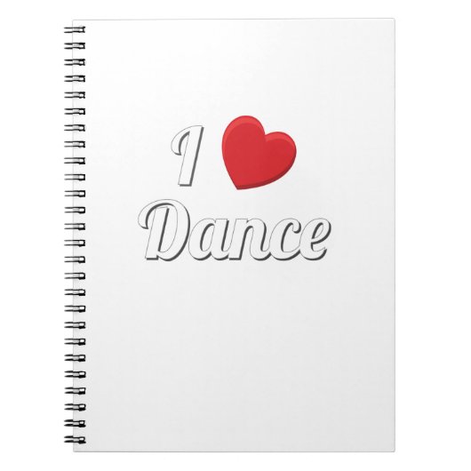 Liebe to Dance I Liebe Tanz Notizblock (Vorderseite)