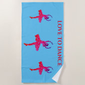 LIEBE TO DANCE Strandtuch. Strandtuch (Vorderseite)