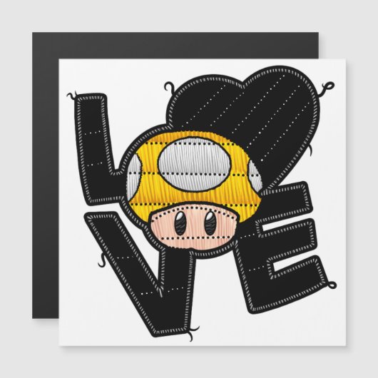 Liebe Toad - Gelbes Magnet (Vorne/Hinten)