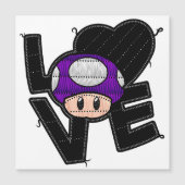 Liebe Toad - Lila Magnet (Vorderseite)