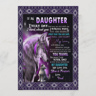 Liebe Tochter   Brief an meine Tochter Liebe für D Einladung