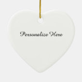 Liebe Tochter Herz Ornament (Hinten)