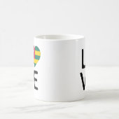 Liebe - Togo-Flagge Kaffeetasse (Mittel)