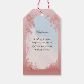 Liebe Tokenbuch Hochzeit Geschenkanhänger (Rückseite)