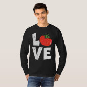 Liebe Tomatengärten Gemüsebaumgarten Männer T-Shirt (Vorne ganz)