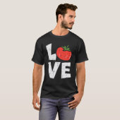 Liebe Tomatengärten Gemüsebaumgarten Männer T-Shirt (Vorne ganz)