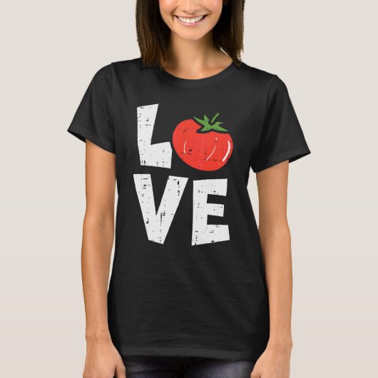 Liebe Tomatengärten Gemüsebaumgarten Männer T-Shirt (Vorderseite)