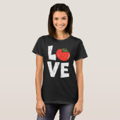 Liebe Tomatengärten Gemüsebaumgarten Männer T-Shirt (Vorne ganz)