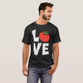 Liebe Tomatengärten Gemüsebaumgarten Männer T-Shirt (Vorne ganz)