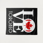 LIEBE Toronto, Kanada Wandteppich (Vorderseite (Horizontal))