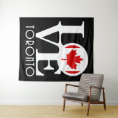 LIEBE Toronto, Kanada Wandteppich (Beispiel (Horizontal))