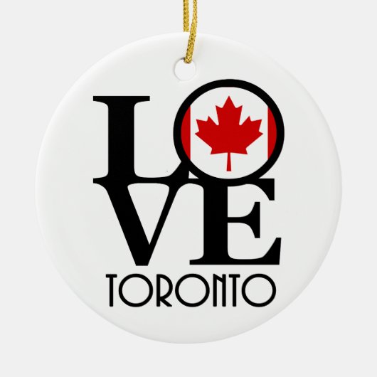 LIEBE Toronto Keramik Ornament (Vorne)
