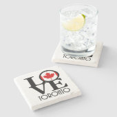 LIEBE Toronto Steinuntersetzer (Seitenansicht)