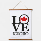 LIEBE Toronto Wandteppich Mit Holzrahmen (Vorderseite)
