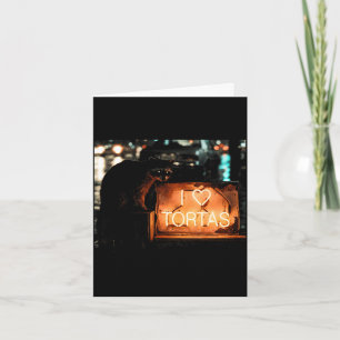 Liebe Tortas Waschbär mexikanisches Essen Karte