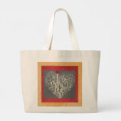 Liebe Tote Bag Jumbo Stoffbeutel (Rückseite)