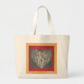 Liebe Tote Bag Jumbo Stoffbeutel (Vorne)