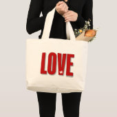 Liebe Tote Bag Jumbo Stoffbeutel (Vorderseite (Produkt))