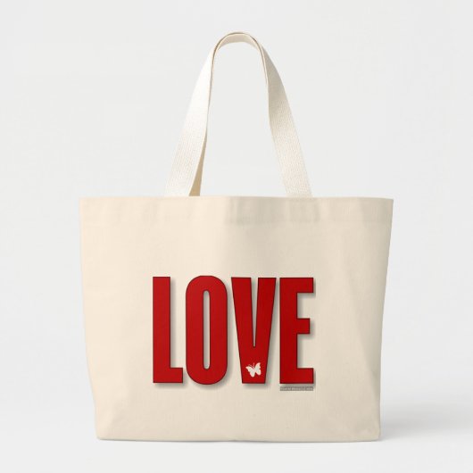 Liebe Tote Bag Jumbo Stoffbeutel (Vorne)