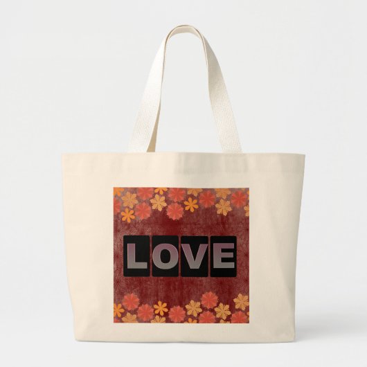 Liebe Tote Bag Jumbo Stoffbeutel (Vorne)