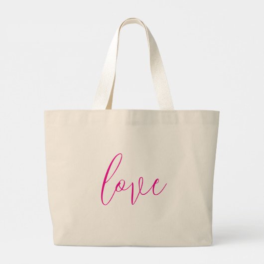 Liebe Tote Bag Jumbo Stoffbeutel (Rückseite)