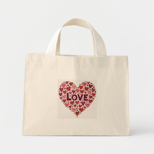 LIEBE TOTE BAG MINI STOFFBEUTEL (Vorne)