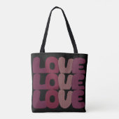 Liebe Tote Bag Tasche (Rückseite)