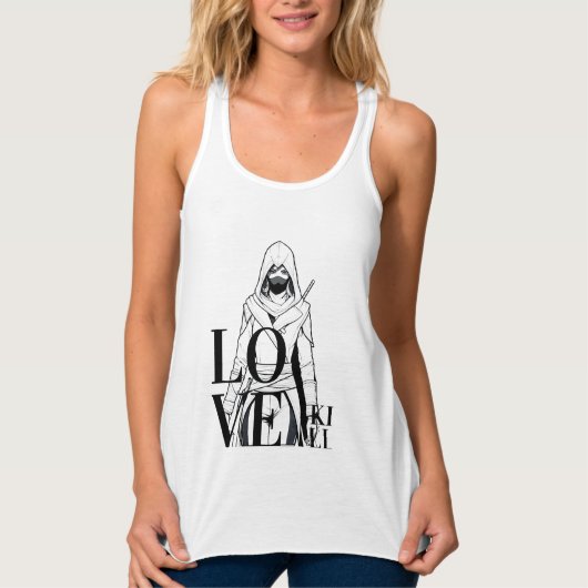 Liebe töten: Mysteriöse Assassin Art Tank Top (Vorderseite)