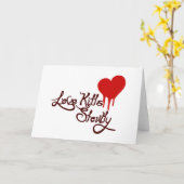 Liebe tötet langsam karte (Gelbe Blume)